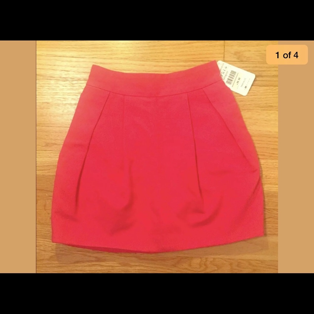 Red Zara mini skirt